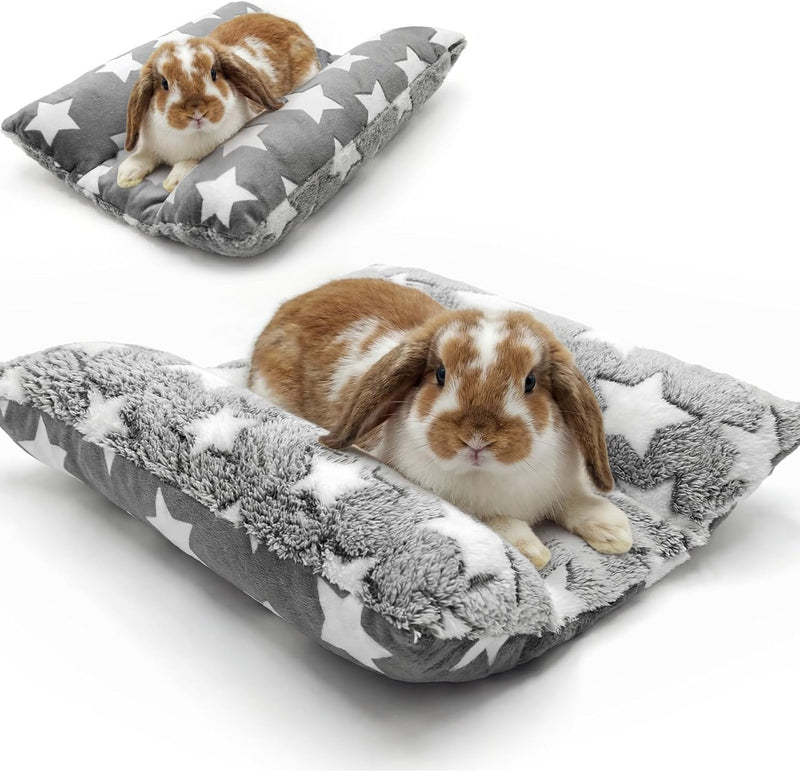 16.5 X 18in Washable Soft Rabbit Bed, Thickened and Softer Bunny Bed, Double-Sided Plush Rabbit Beds,Bed for Bunny,Bunny