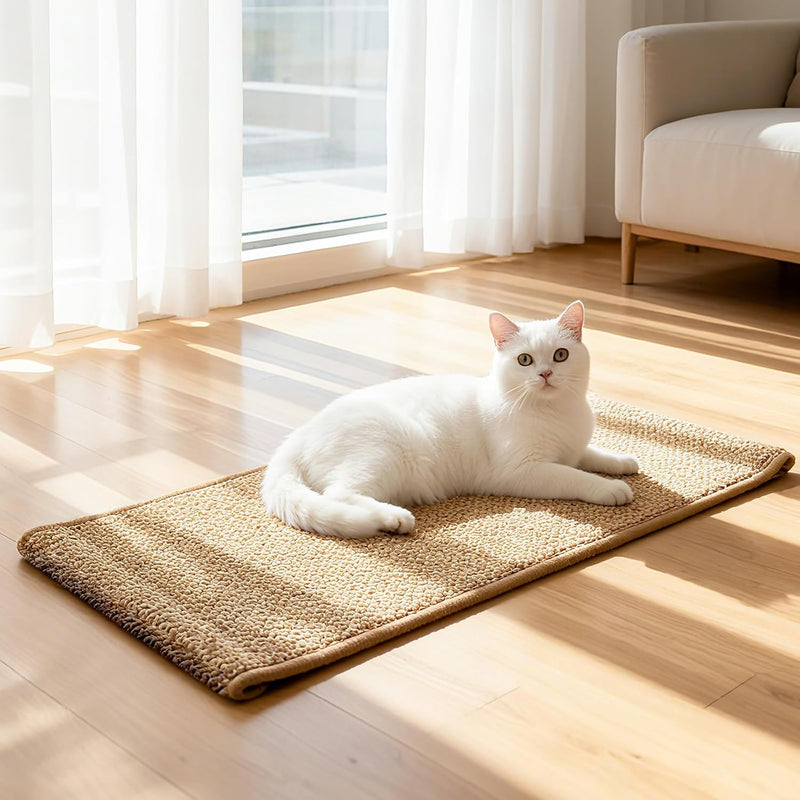 Extra Large Cat Scratcher Mat - Sisal-Style Scratching Rug for Indoor Cats