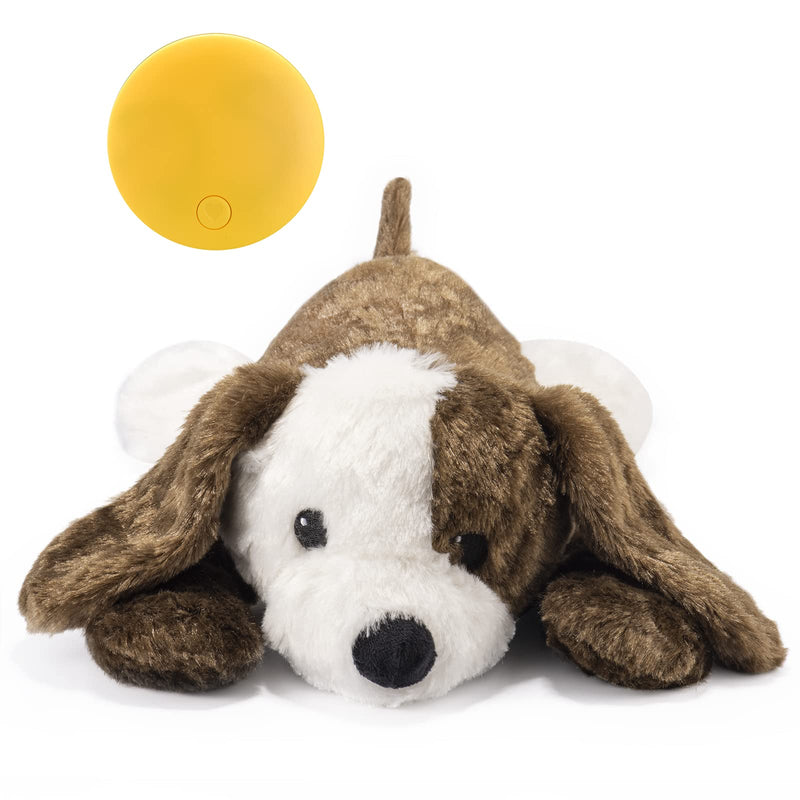 Extragele Heartbeat Puppy Toys Dog Heartbeat Toy for Dog Anxiety Relief and Calming Aid, Heartbeat Stuffed Animal for Puppy Sleep Aid Crate Training, Puppy Essentials Needs Gifts