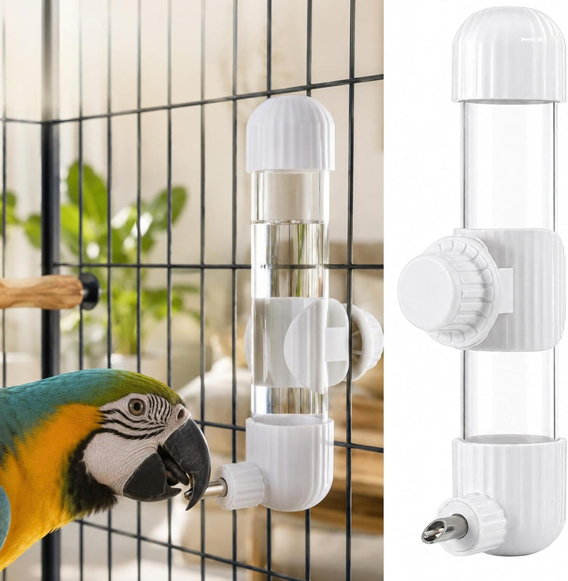 7.4 Fl Oz No Mess Bird Water Feeder, Auto Parrot Cage Water Dispenser