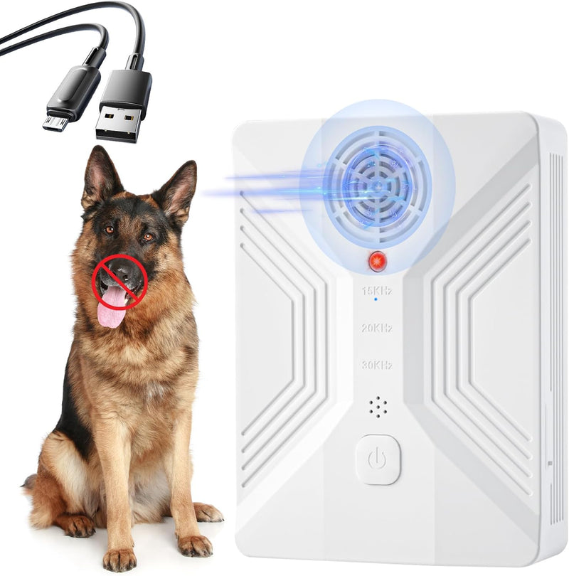 Nupec Ultrasonic Anti Barking Device, 3 Adjustable Modes Bark Control Box, 50FT Long Range Dog Barking Deterrent, Outdoo