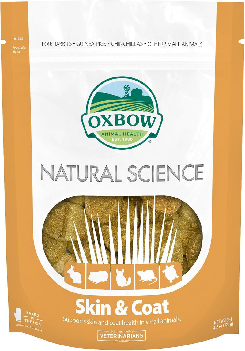 Oxbow Natural Science Skin & Coat Support for Rabbits & Guinea Pigs, 4.2 oz
