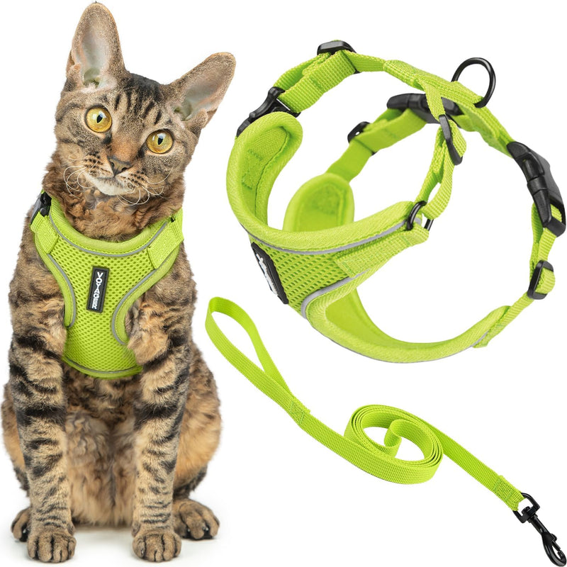 Voyager Escape-Proof Step-in Harness & Leash - Lime Green, Small