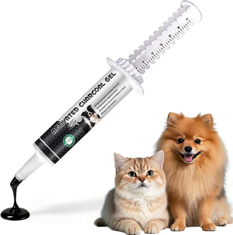 Activated Charcoal for Dogs and Cats - Emergency Pet First Aid for Accidental Ingestion, Dog First Aid Activated Charcoa
