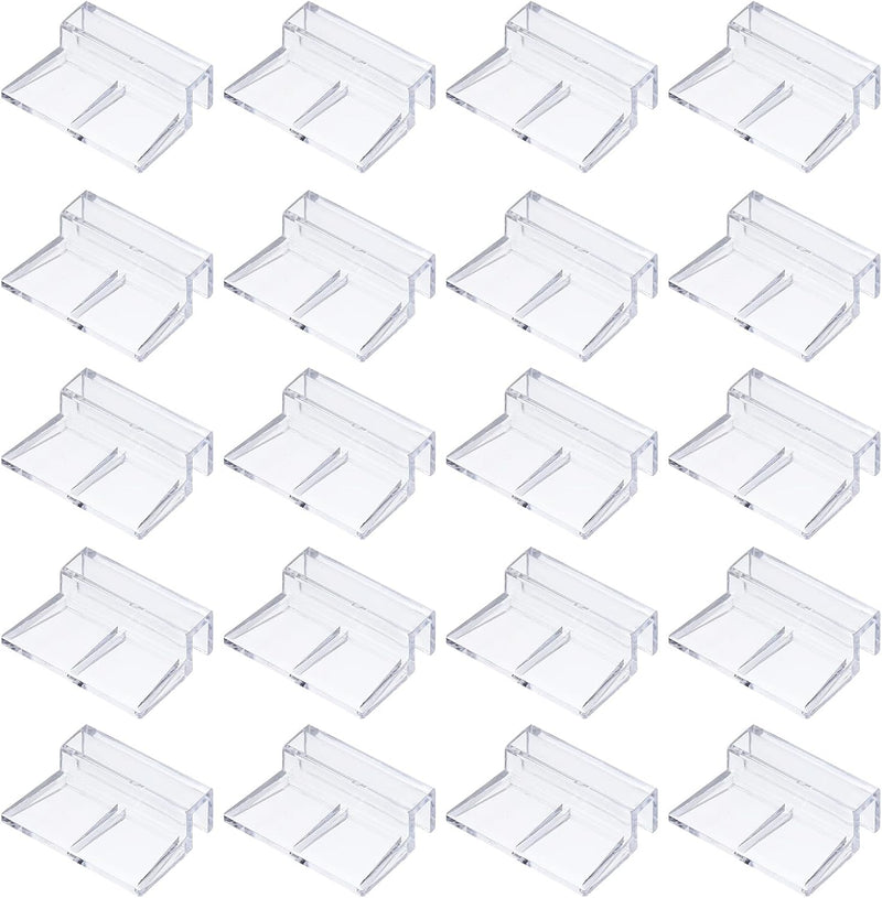 Aquarium Lid Clips 8mm Acrylic Aquarium Cover Bracket 20Pcs