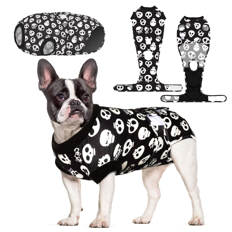 CuteBone Dog Surgery Recovery Suit Cat Surgical Onesie Female Body Suits Male Prevent Pet from Licking Wounds SSF05XS