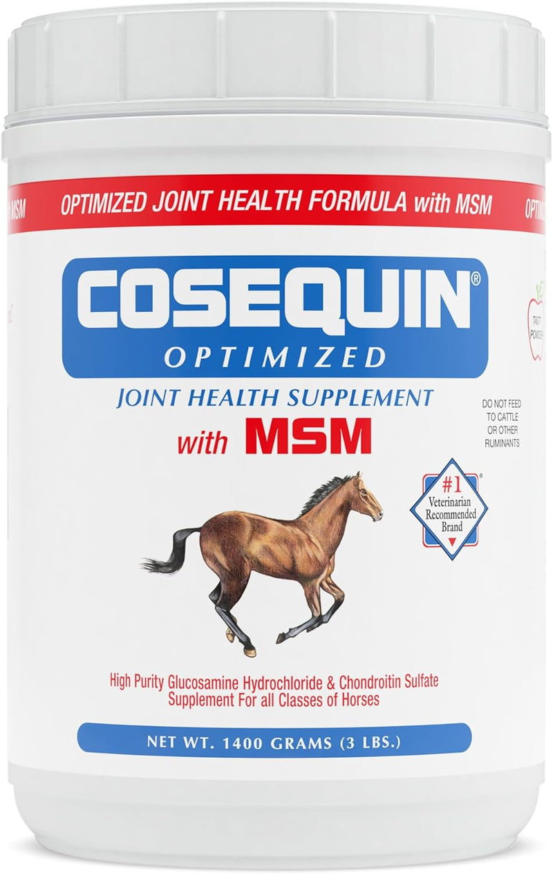 Nutramax Cosequin Optimized with MSM Joint Health Supplement for Horses - Powder with Glucosamine and Chondroitin, 1400