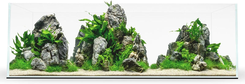 UNS Ultra Clear Rimless Tank - 3.4GAL | 13L - 17.71x6.69x6.69 | 45x17x17 CM, 5mm Glass Thickness, Leveling Mat Included