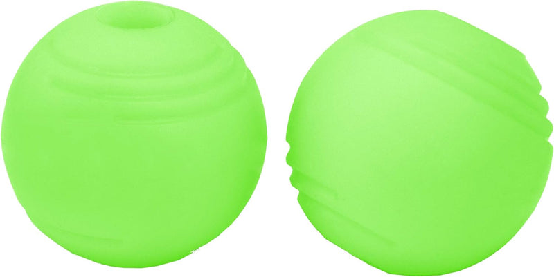 Chew King by Mammoth Set of 2 Glowing Fetch Ball, Durable Bouncy Interactive Toy for Pets & Dogs, Lightweight, 3 Inch, F