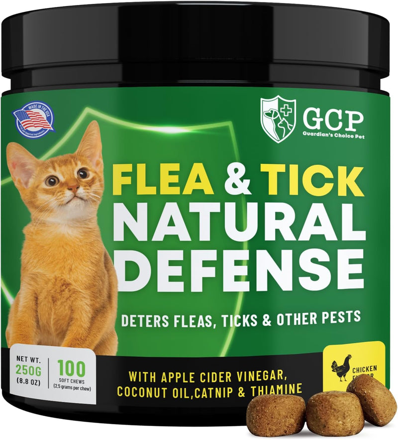 Guardian's Choice Flea Chews for Cats, Flea & Tick Chews, 100 Count