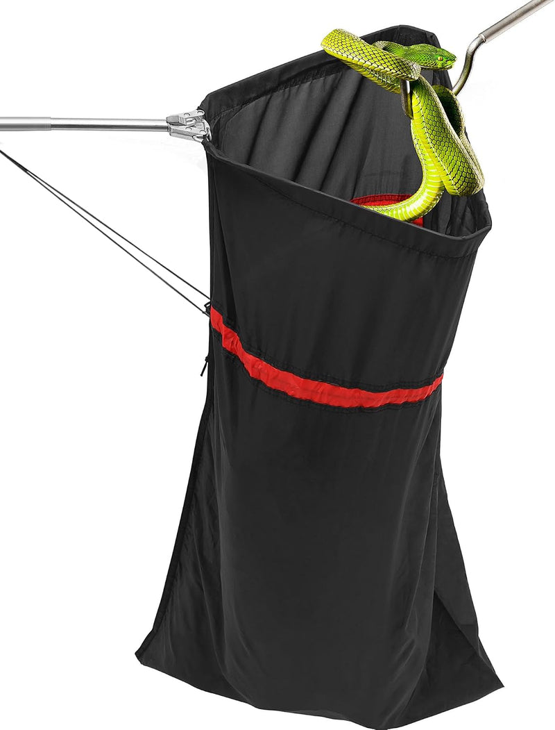 Telescopic Snake Catcher Net with Secure Drawstring – 29 to 66 Inch Adjustable Pole for Safe Transporting and Capturing