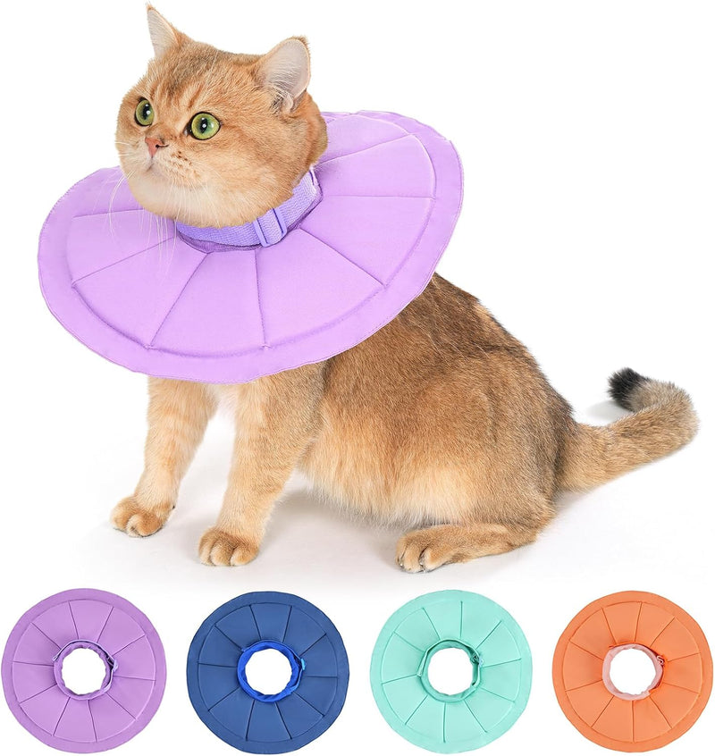 Avont Inflatable Cat Cone, Lightweight Recovery Collar, L