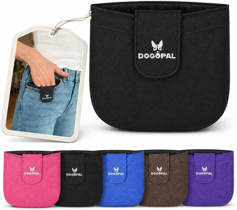 DOGOPAL Dog Treat Pouch for Training, Compact Pocket Treat Pouch with Magnetic Closure, Slim Dog Treat Bag and Treat Hol