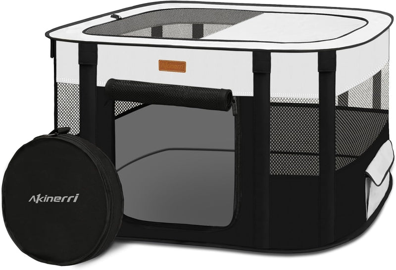 Dog Playpen - Foldable Cat Play Pens for Pubby,Kitten, Rabbit,Portable Pet Tent with Carring Bag for Indoor/Outdoor Trav