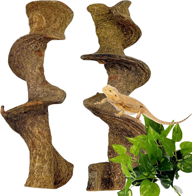 BNOSDM 2PCS Natural Reptile Climbing Branches Decor,1.8-2.2