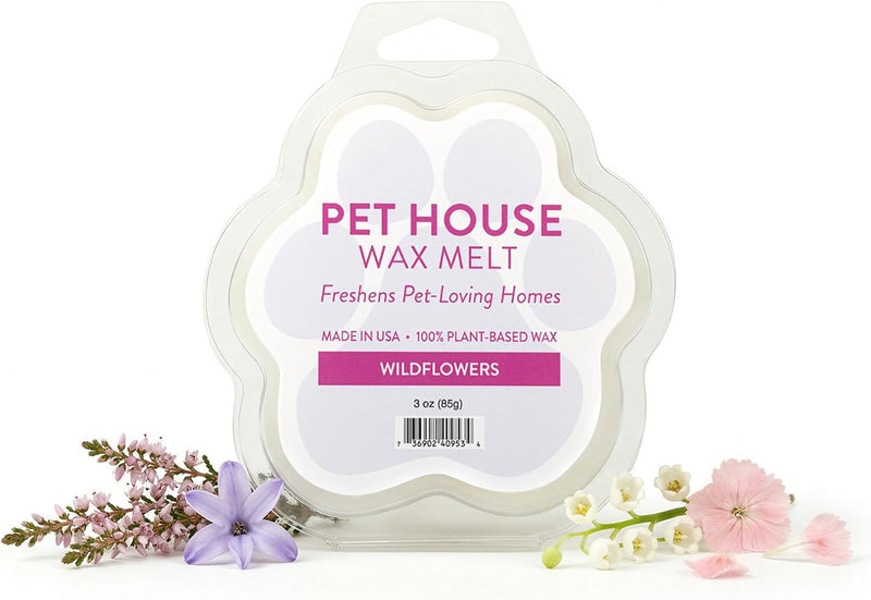 Wildflowers Scented Wax Melts Plant-Based Wax, 2 Pack Pet House