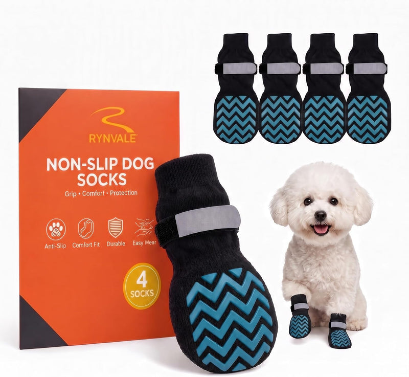RYNVALE Dog Traction Socks to Prevent Licking and Slipping for Senior Dogs