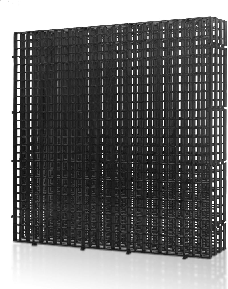 LINLAN 4 Pieces 11.8x11.8in (30X30cm) Aquarium Grid Plastic, Fish Tank Divider, Egg Crate for DIY Filtration and Bottom