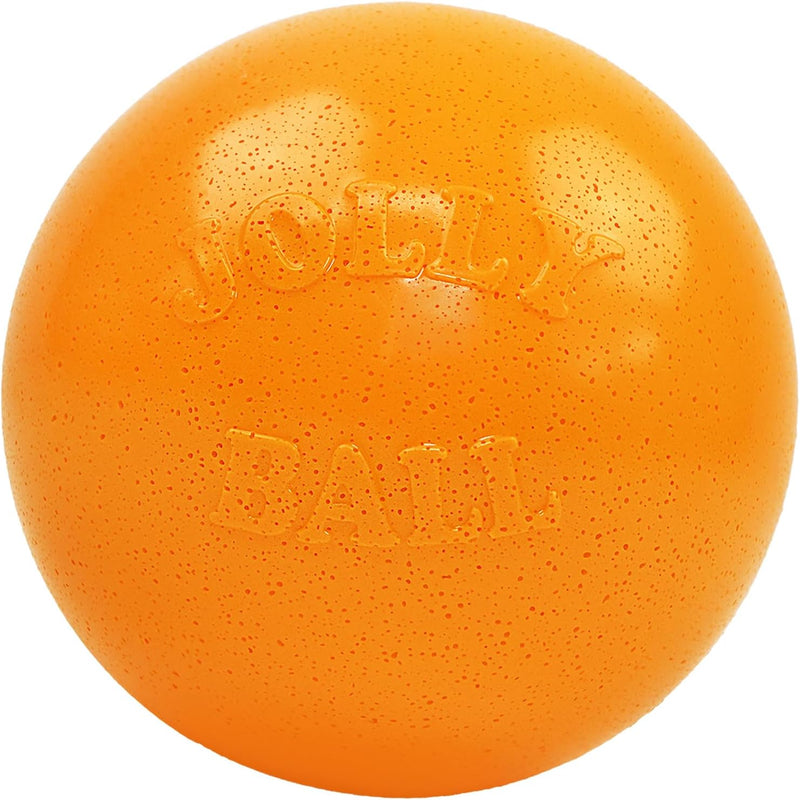 Jolly Pets Bounce-n-Play Dog Toy Ball, 8 Inches/Large, Orange, (Model: 2508 OR)