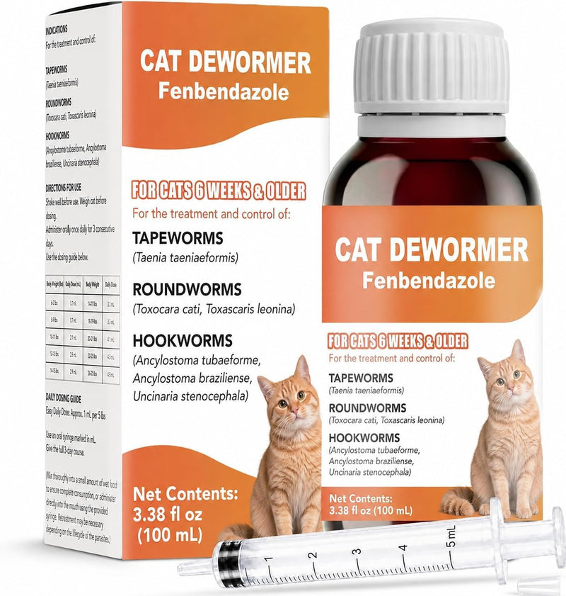 Cat Dewormer - Liquid Dewormer for Cat & Kittens