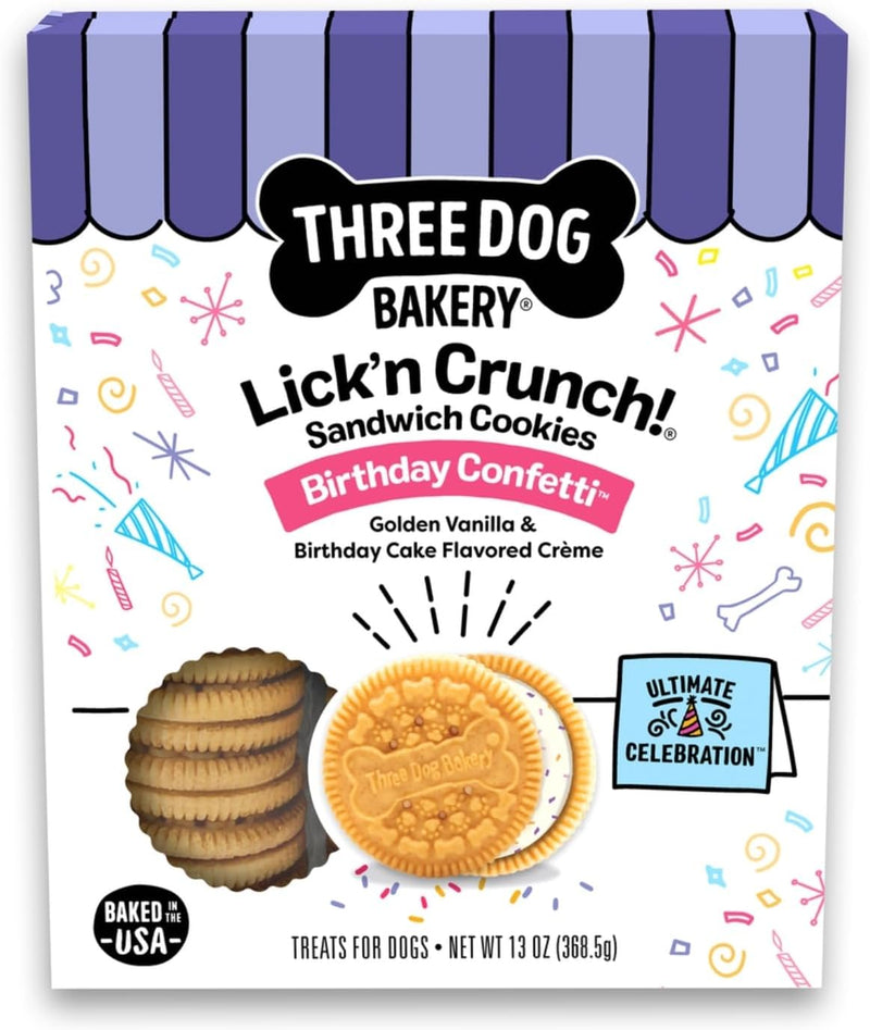 Three Dog Bakery Lick'n Crunch! Dog Treats - 13 oz