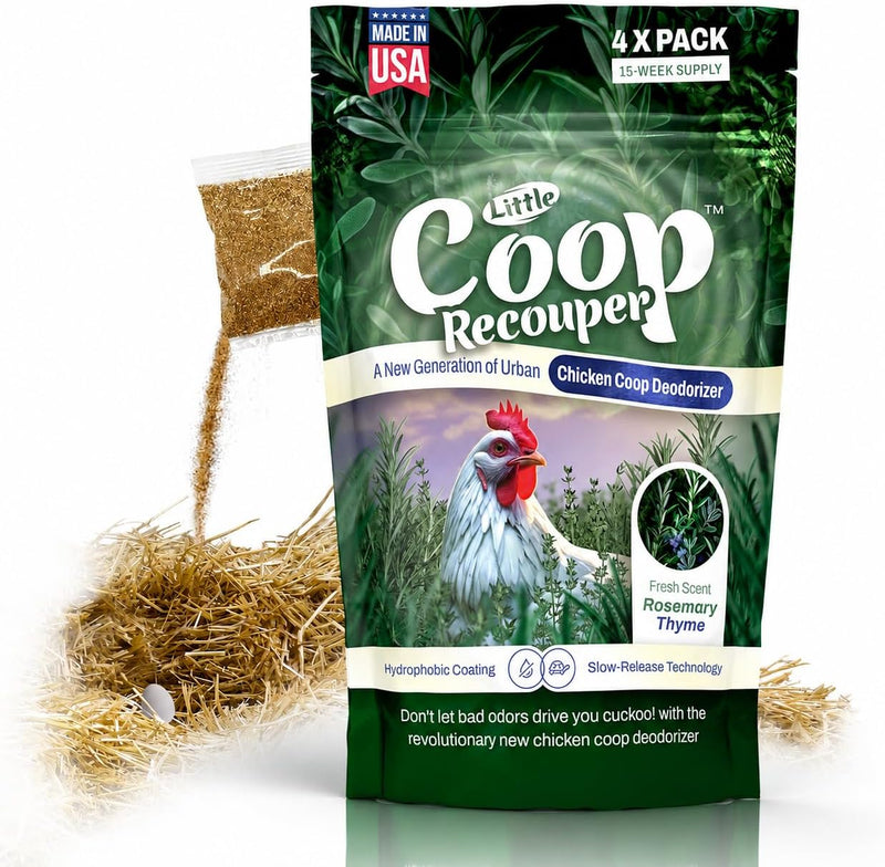 Little Coop Recouper | a New Generation Of Urban Chicken Coop Deodorizer | Unique Slow Release Formula | Natural Fresh S