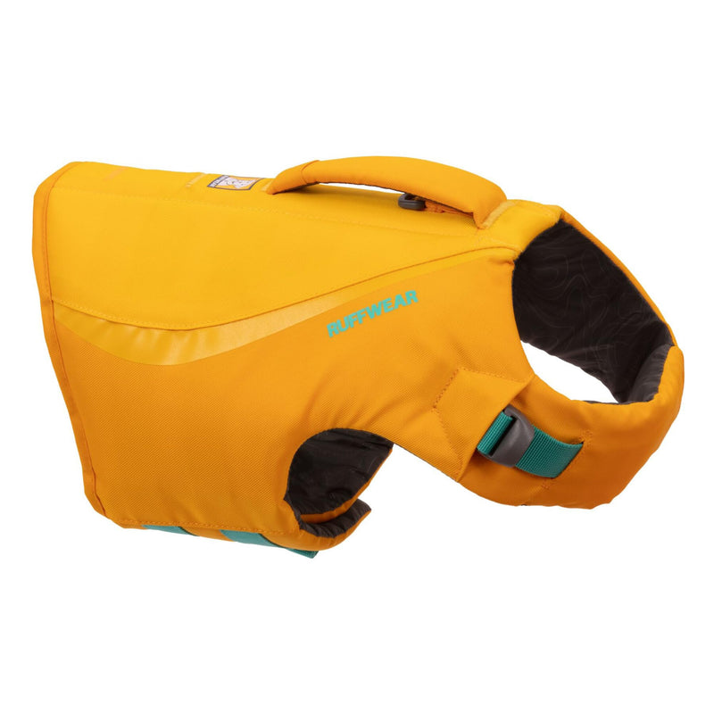 Ruffwear, Float Coat Dog Life Jacket, Premium Buoyancy Swim Vest with Lift Handle, Secure Fit & Reflective Trim, Adjustable Flotation for Swimming, Boating, & Outdoor Adventures, Wave Orange, Small