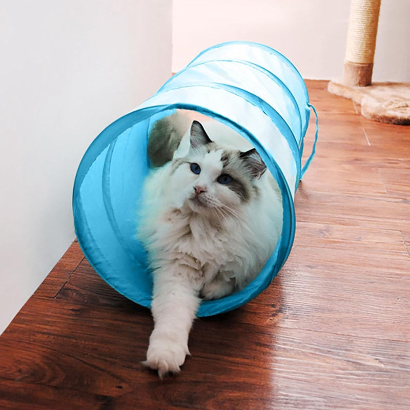 iCAGY Cat Tunnel for Indoor Small Cats Kittens Rabbits, Foldable Tube Toys