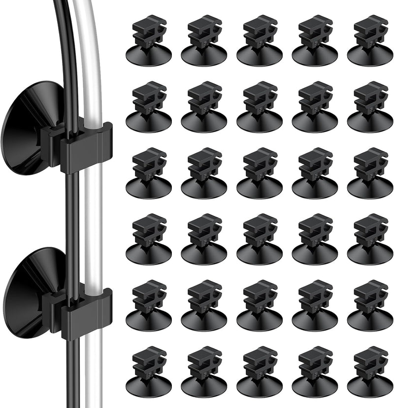 Pawfly 30 Pack Aquarium Suction Cups, Fish Tank Suction Cup Clips for Standard 3/16