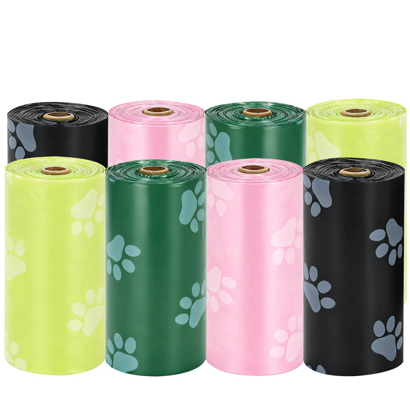120Pcs Thick Dog Poop Bags Rolls, Leak-Proof Poop Bags for Dog and Cats Litter, 9x13 Inch Scented Pet Waste Bag for Small - Large Dogs Walking, Fits Most Doggie Bag Holder for Leash
