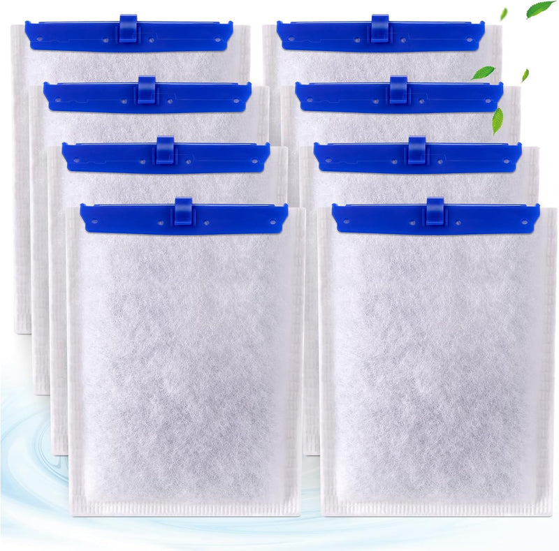 xbbwmrs 8-Pack Large Replacement Filter Cartridges Compatible with Tetra Whisper Bio-Bag Filters Large Aquarium Filter C