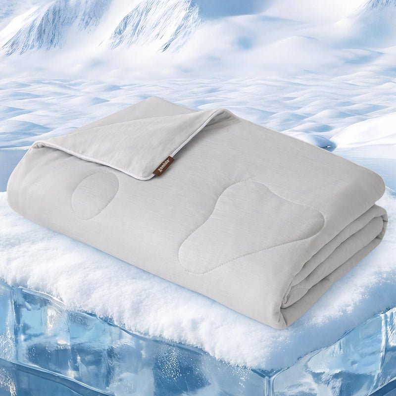 ZOMISIA Cooling Blanket for Large Dogs - Washable Dog Cooling Mat for Hot Weather, Travel Soft Pet Summer Essentials, Gr
