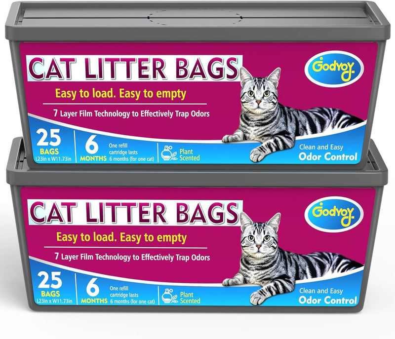 Cat Litter Refill Bags Compatible with Genie Easy Roll Litter Bin