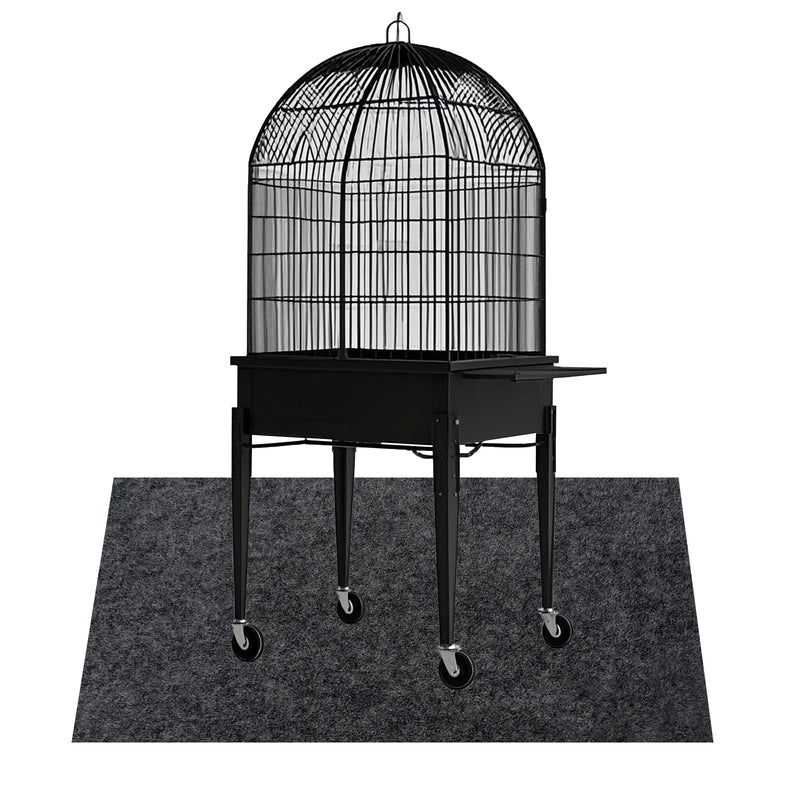 LYMOI Large Bird Cage Mat, Under Pet Cage Mat for Bird Cages, Reptile Aquariums, Dog Kennels, Absorbent/Waterproof Felt Mat with Non-Slip Backing for Hard Floors and Surfaces (36x48 Inch)