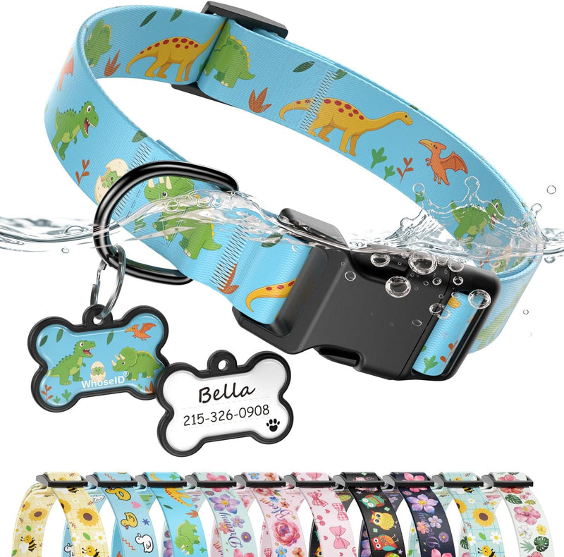 Personalized Dog Collar and Dog Tag Set,Comfortable for Small Medium Dogs