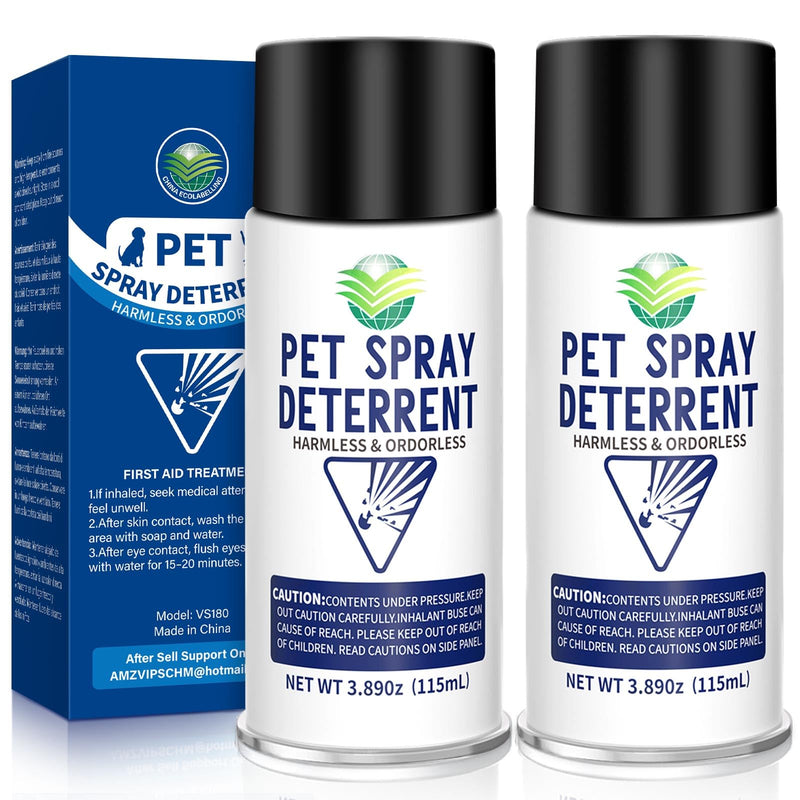 piutezo Cat Deterrent Spray Refill, Pet Spray Deterrent System, Motion Activated Cat System, Cat & Dog Odorless & Indoor, Up to 3 Feet Away, Pet Deterrent Spray Refill