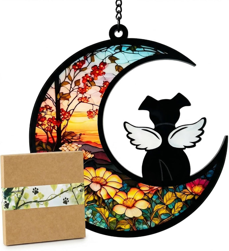 Dog Memorial Gifts,DIY Angel Dog Suncatcher Memorial,Loss of Dog Sympathy Gift,Pet Loss/Passing Away/Remembrance/Bereave