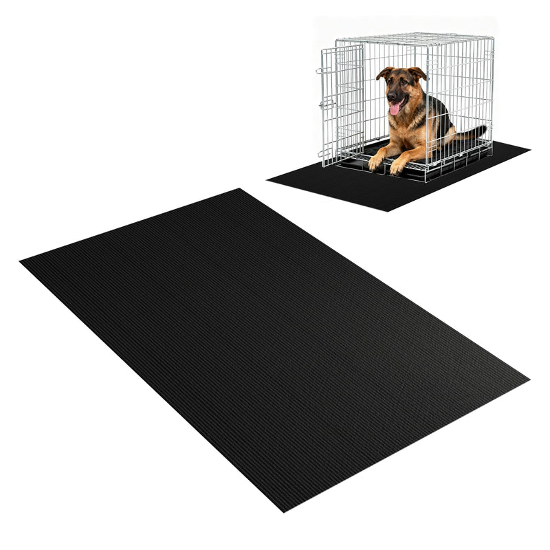 Wiojtry Dog Crate Mat, Pet Crate Floor Protection Mat, Mat for Under Dog Crate, 31.5