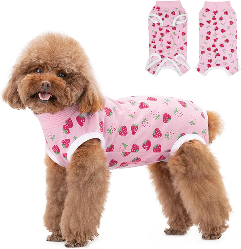 FEimaX Dog Surgery Recovery Suit Female and Male Spay with Pee Hole, Pet Body Suits for Puppy After Spayed, Neuter Surgical Onesie for Small and Medium Dogs Cats, Alternative Bandages E-Collar & Cone