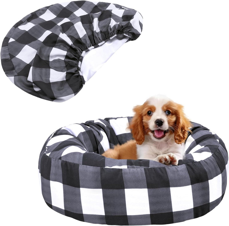 Round Dog Bed Cover Washable Elastic Edged 30×9.8 Inch