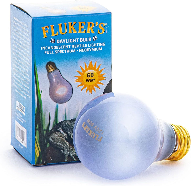 Fluker's Incandescent Reptile Lighting, Full Spectrum Daylight Bulb for Reptiles, Made with Neodymium, Provides Infrared