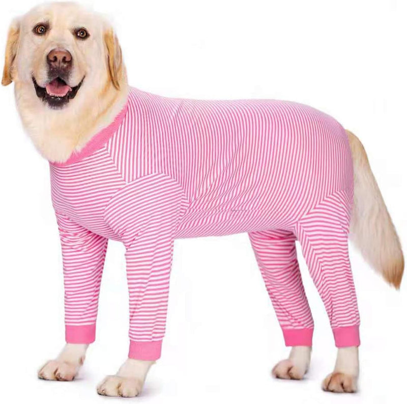 Yeapeeto Dog Onesie Surgery Recovery Suit for Large Medium Bodysuit Dogs Pajamas PJS Full Body for Shedding, Prevent Lic
