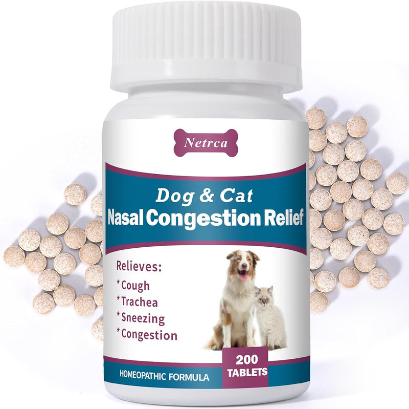 Dog and Cat Nasal Congestion Relief - Helps Relieve Sneezing, Trachea, Runny Nose & Nasal Congestion | Easy-to-Administe