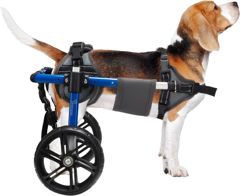 Dog Wheelchair for Back Legs with Upgraded All-Terrain Tires & Durable Bearings,Adjustable Dog Wheelchair for 11.8