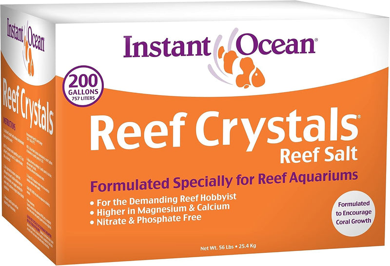 Instant Ocean Reef Crystals Reef Salt for Reef Aquariums, 200 Gallons