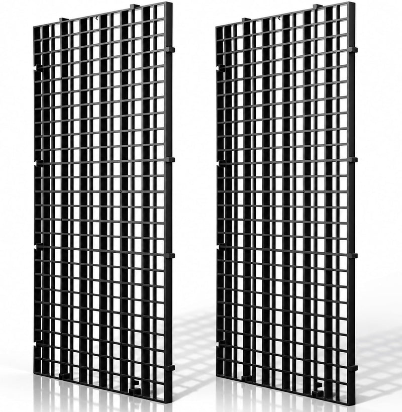 2pcs Plastic Grid Divider Tray Egg Crate Louvre Aquarium Fish Tank