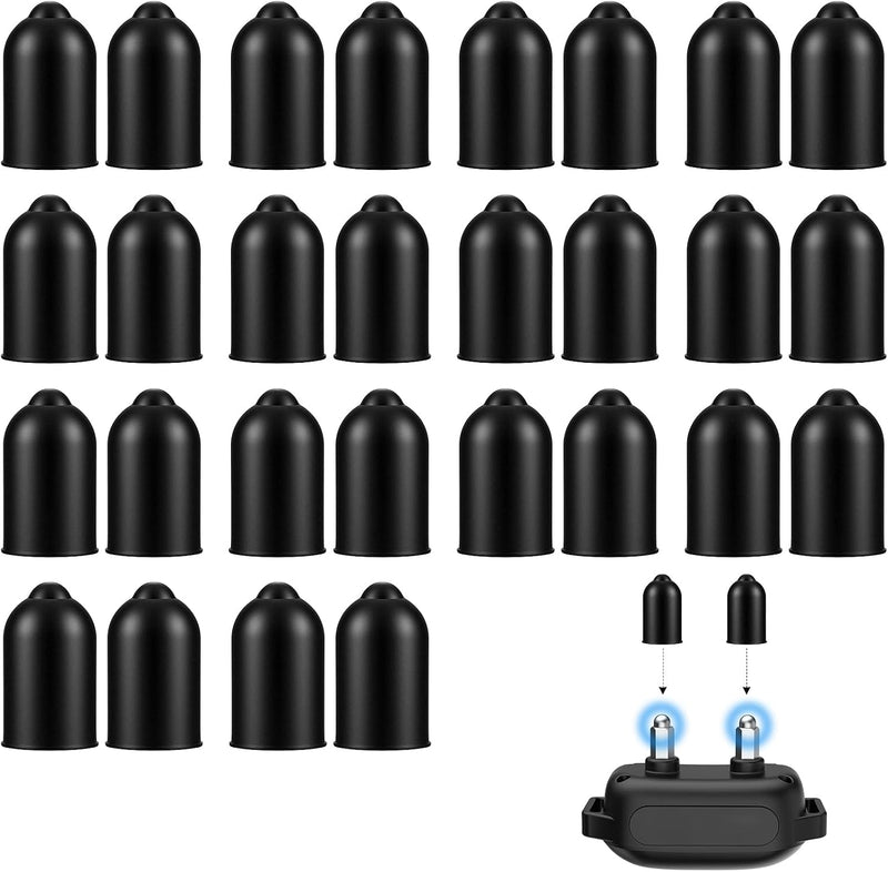 30 Pcs Shock Collar Prongs Replacement, Anti Bark Collars Caps Training Collar Column Conductive Rubber Replacement Sili