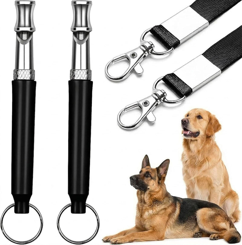Dog Whistle - Stop Barking Neighbors Dog, Ultra-Wide Frequency Ultrasonic Silent Dog Whistle for Dog, 2 Pack Professiona