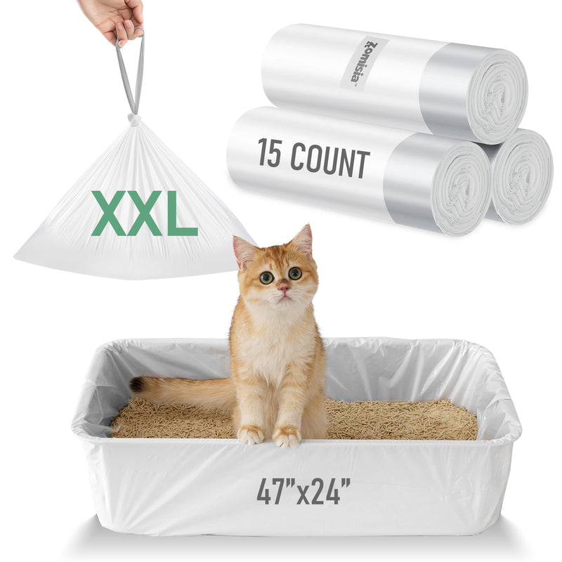 ZOMISIA Super Jumbo Litter Box Liner XXL - 15 Count 47