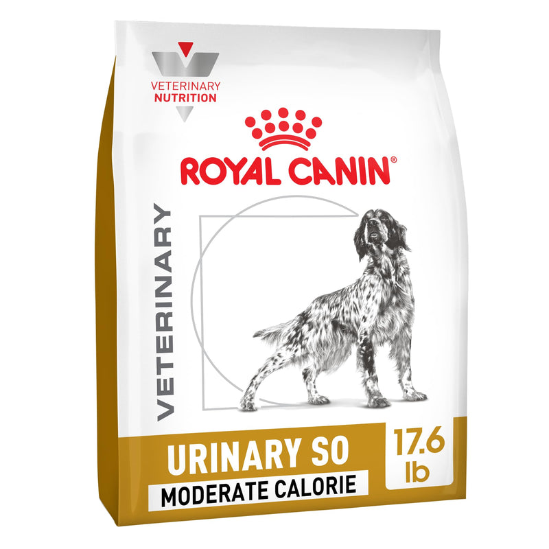 Royal Canin Veterinary Diet Canine Urinary SO Moderate Calorie Adult Dry Dog Food, 17.6 lb Bag